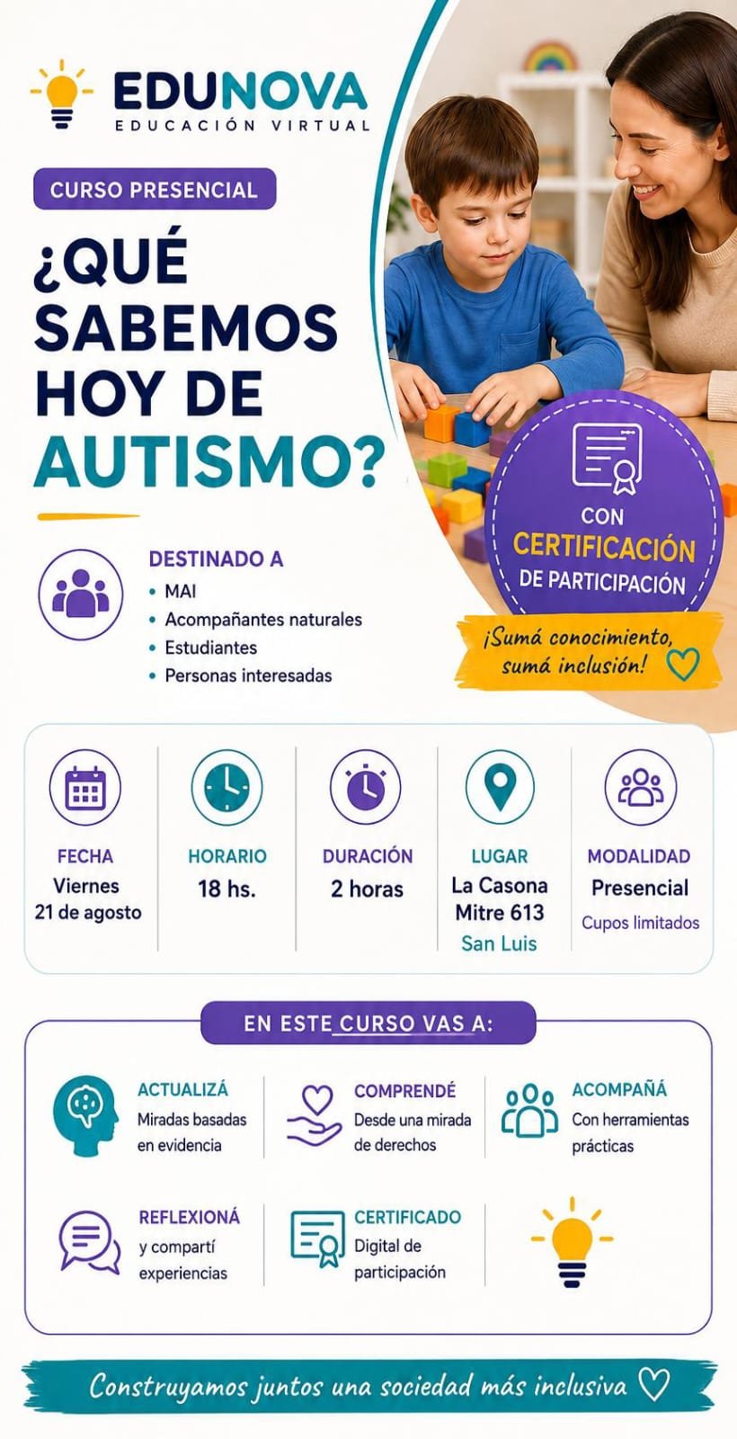 Imagen del curso ¿Qué sabemos hoy del Autismo?
